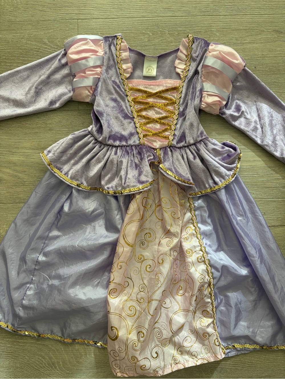 Girls Purple and Pink Princess Rapunzel Costume Dress